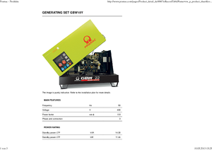 Diesel Generatoren PRAMAC Lifter GBW 15y