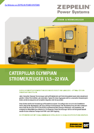 Diesel Generatoren Olympian GEP 13,5