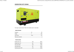 Diesel Generatoren PRAMAC Lifter GSW 80 Iv