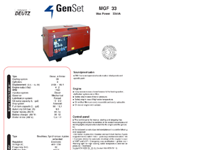 Diesel Generatoren GenSet MGF 33 D