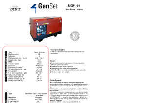 Diesel Generatoren GenSet MGF 44 D