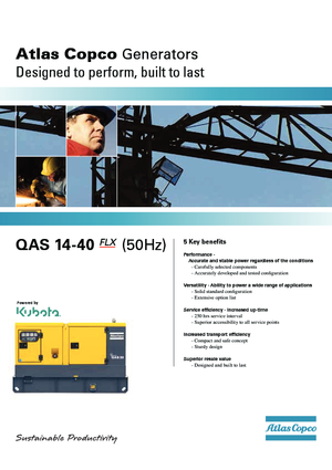 Diesel Generatoren Atlas Copco QAS 30 KDS