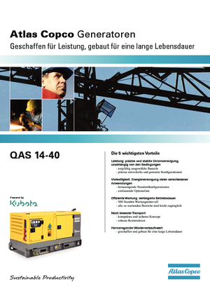 Diesel Generatoren Atlas Copco QAS 30 KDS