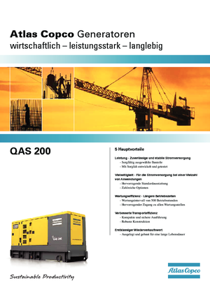 Diesel Generatoren Atlas Copco QAS 200 VDS