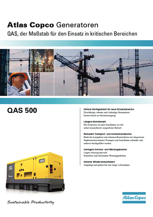 Diesel Generatoren Atlas Copco QAS 500 VD