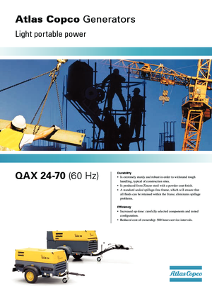 Diesel Generatoren Atlas Copco QAX 70