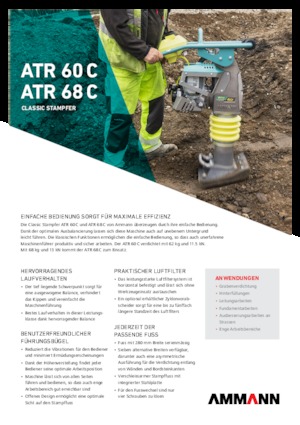Benzine en Diesel Trilstampers Ammann ATR 60 C