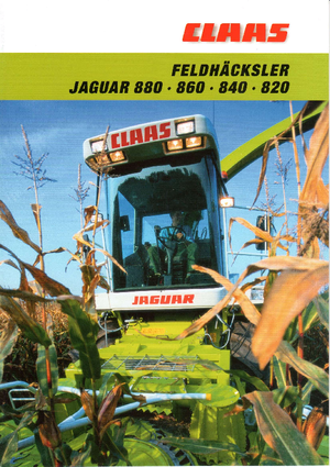 Veldhakselaars met vierwielaandrijving Claas Jaguar 860