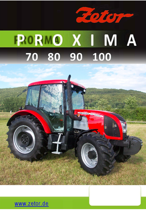 Tractoren met vierwielaandrijving Zetor Proxima 100 HR