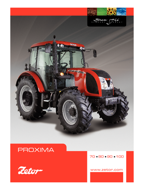 Tractoren met vierwielaandrijving Zetor Proxima 100 HR