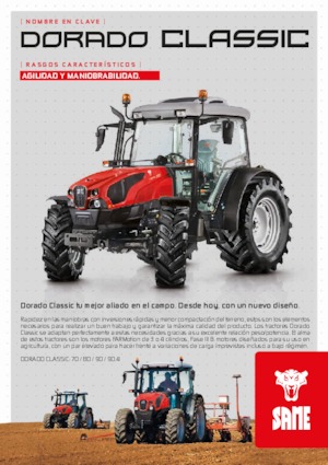 Tractoren met tweewielaandrijving SAME Dorado 90 Classic 