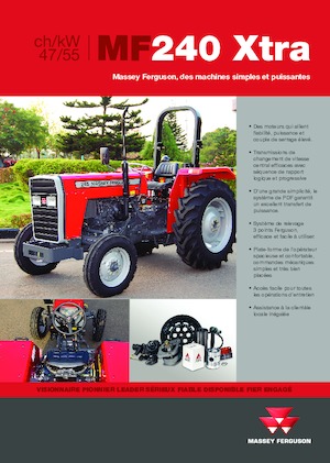 Tractoren met tweewielaandrijving Massey Ferguson MF 240 Xtra