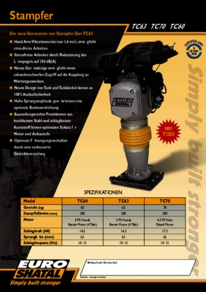 Benzine en Diesel Trilstampers Shatal TC 60