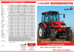 Tractoren met vierwielaandrijving Belarus 1220.3