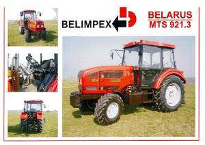 Tractoren met vierwielaandrijving Belarus 921.3
