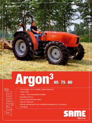 Tractoren met vierwielaandrijving SAME Argon ³ 65