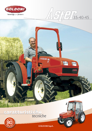 Tractoren met vierwielaandrijving Goldoni Aster 40
