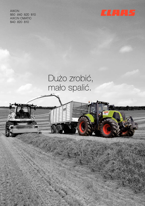 Tractoren met vierwielaandrijving Claas Axion 810