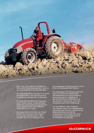 Tractoren met vierwielaandrijving McCormick C 110 Max