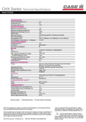 Veldhakselaars met vierwielaandrijving Case IH CHX 320