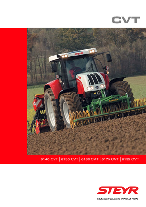 Tractoren met vierwielaandrijving Steyr CVT 6195 Basis