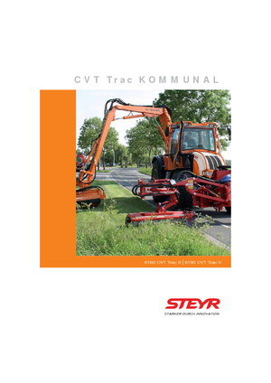 Tractoren met vierwielaandrijving Steyr CVT 6195 Basis