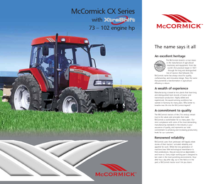 Tractoren met vierwielaandrijving McCormick CX 105