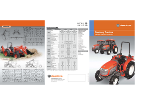 Tractoren met vierwielaandrijving Kioti DK 551