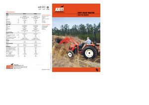 Tractoren met vierwielaandrijving Kioti DS 4110