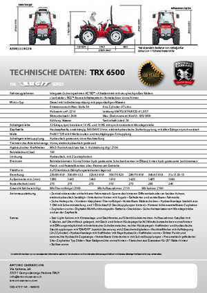 Tractoren met vierwielaandrijving Carraro Ergit TRX 6500