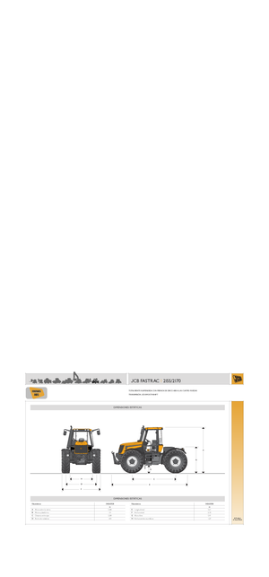 Tractoren met vierwielaandrijving JCB Fastrac 2155