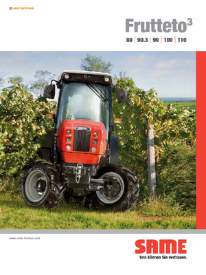 Tractoren met vierwielaandrijving SAME Frutteto³ 110 GS DT