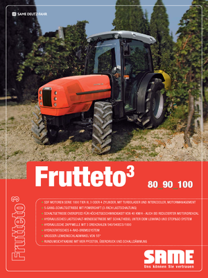 Tractoren met vierwielaandrijving SAME Frutteto³ 100 GS DT