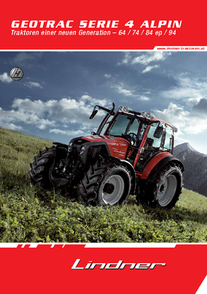 Tractoren met vierwielaandrijving Lindner Geotrac 84 ep