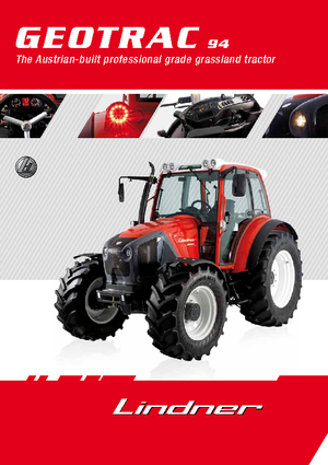 Tractoren met vierwielaandrijving Lindner Geotrac 94