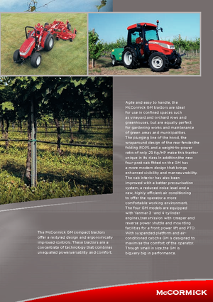 Tractoren met vierwielaandrijving McCormick GM 45