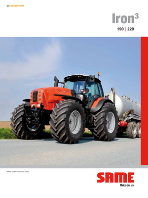 Tractoren met vierwielaandrijving SAME Iron³ 190 DCR