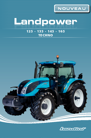 Tractoren met vierwielaandrijving Landini Landpower 165 Techno