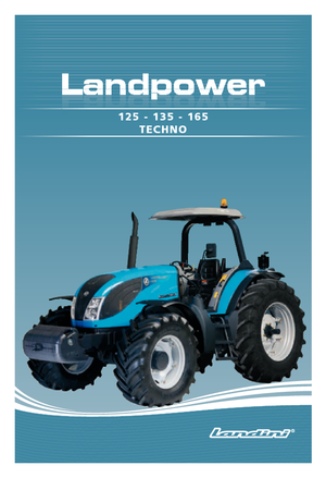 Tractoren met vierwielaandrijving Landini Landpower 165 Techno
