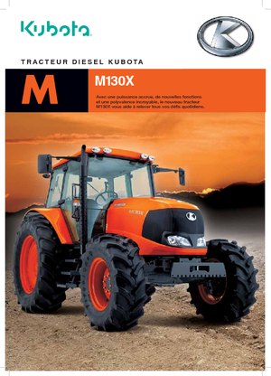 Tractoren met vierwielaandrijving Kubota M 130 X