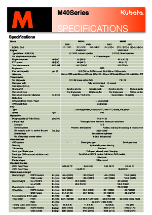 Tractoren met vierwielaandrijving Kubota M 8540