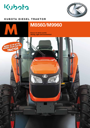 Tractoren met vierwielaandrijving Kubota M 9960 LP