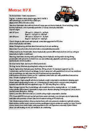 Tractoren met vierwielaandrijving Reform Werke Metrac H 7 X