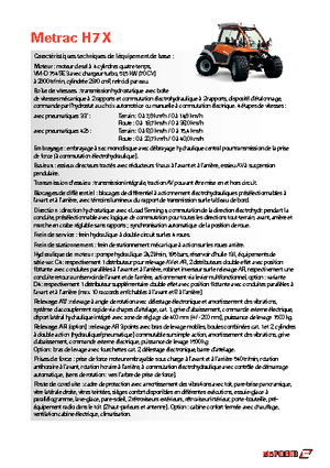 Tractoren met vierwielaandrijving Reform Werke Metrac H 7 X