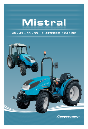 Tractoren met vierwielaandrijving Landini Mistral 50