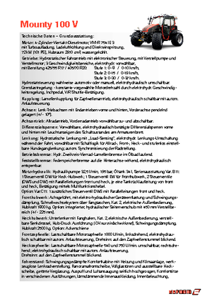 Tractoren met vierwielaandrijving Reform Werke Mounty 100 V