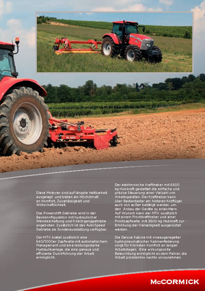 Tractoren met vierwielaandrijving McCormick MTX 120