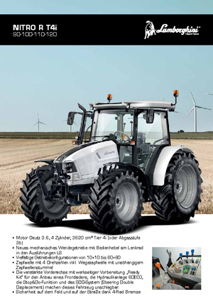 Tractoren met vierwielaandrijving Lamborghini Nitro R 100 DT GS