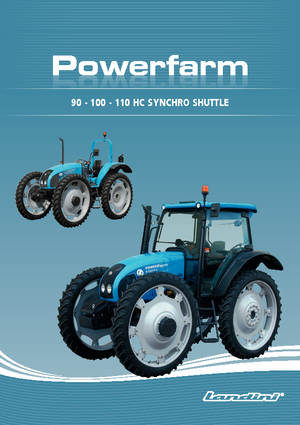 Tractoren met vierwielaandrijving Landini Powerfarm 100 HC