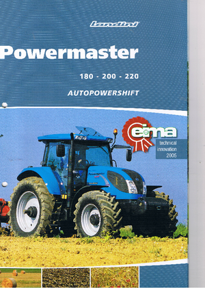 Tractoren met vierwielaandrijving Landini Powermaster 200